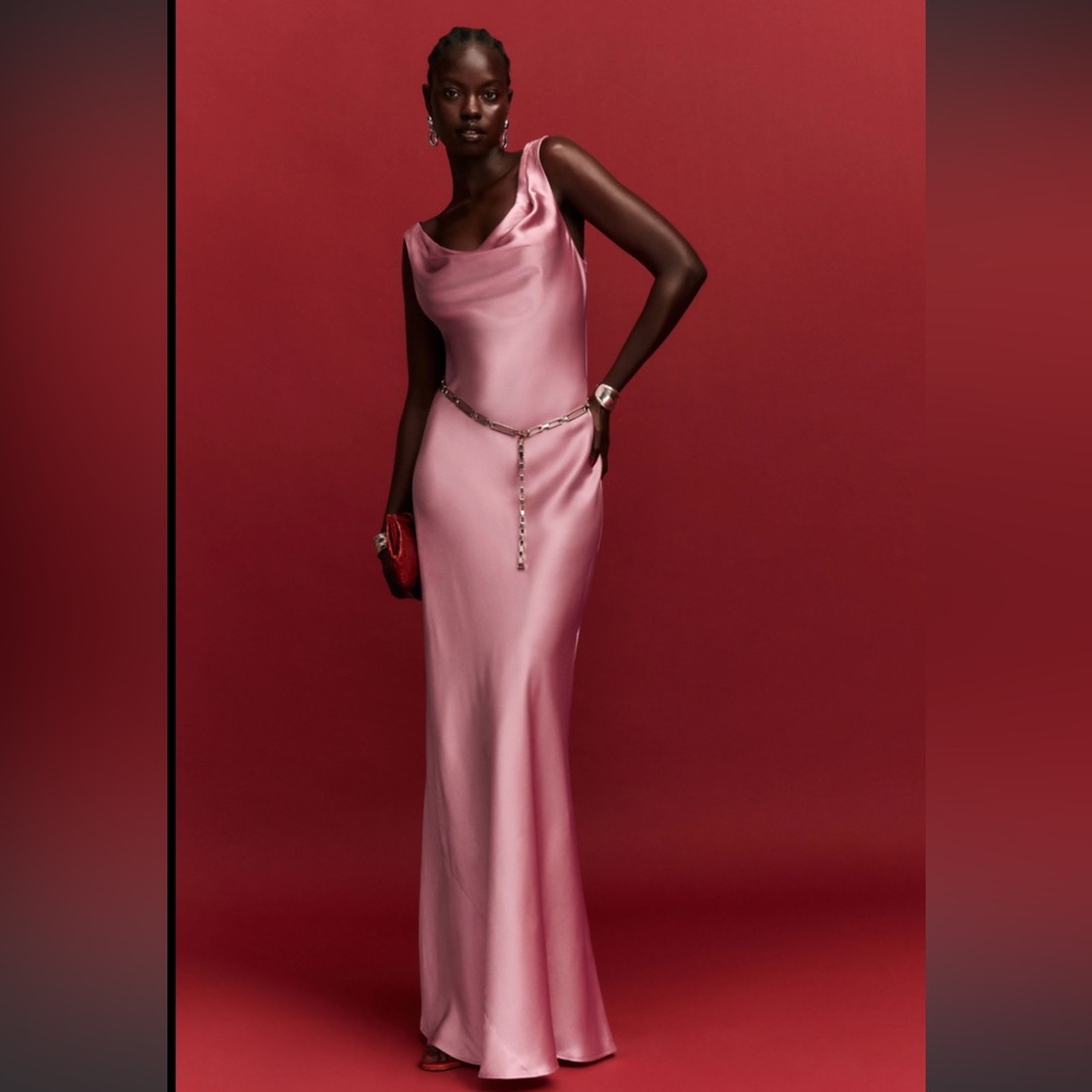 NEVER WORN NWT Pink Reformation Annabelle Silk Dress